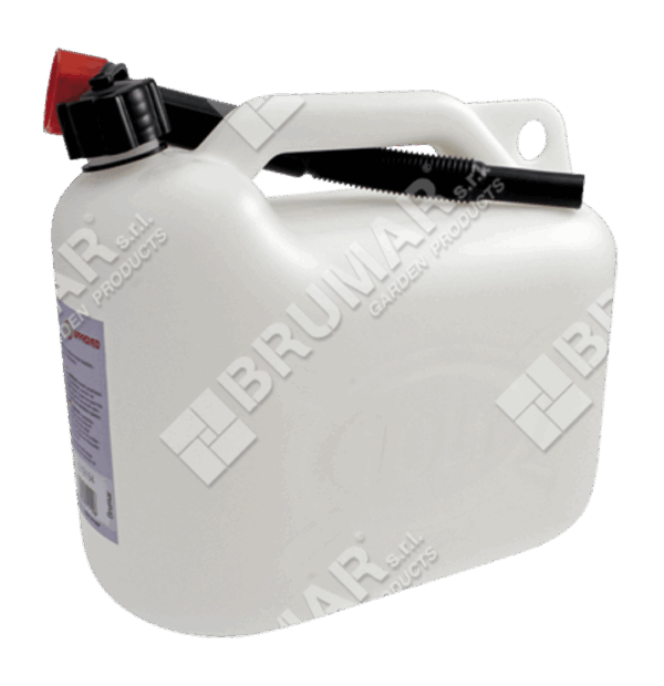 Canestro bianco da 10 litri per carburanti
